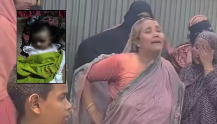 চা দিতে দেরি করায় স্ত্রীর কোল থেকে নিজ সন্তানকে কেড়ে আছড়ে হত্যা করলো স্বামী