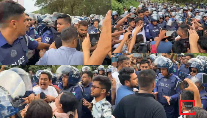শ্রীমঙ্গলে পুলিশের সঙ্গে হাসনাত-নাসীরুদ্দীনের ধাক্কাধাক্কি; ১৪৪ ধারা জারি!